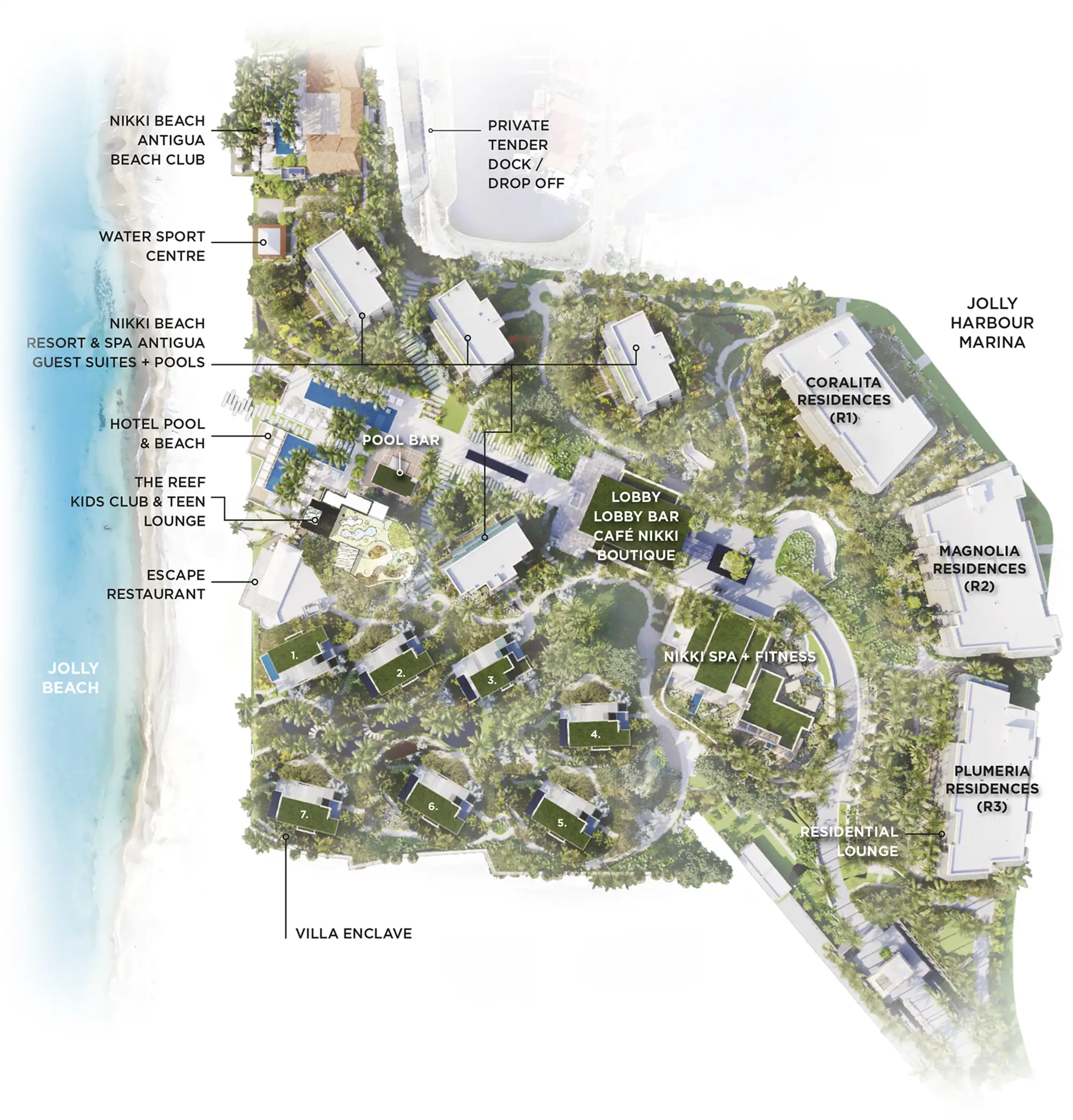 Nikki Beach Site Plan